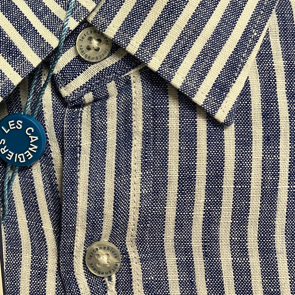 Les Canebiers Men’s NWT Linen Shirt 🇫🇷 - Picture 5 of 5